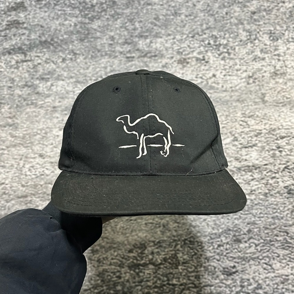 Vintage Camel Hat Snapback Black 90s Cigarette Promo Embroidered Adjustable Cap